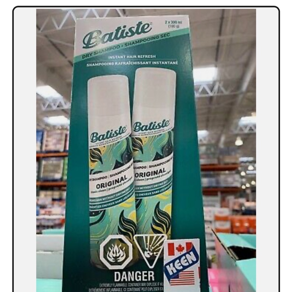Two Batiste dry shampoo
